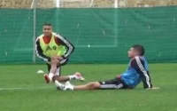 Entraînement des Lions de l'Atlas en Espagne