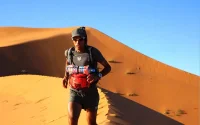 Le Marocain Mohamad Ahansal participe à l'ultra-marathon du Badwater, l'un des plus difficiles au monde