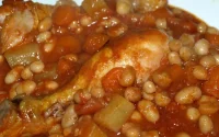 Tajine d'haricots coco et carottes